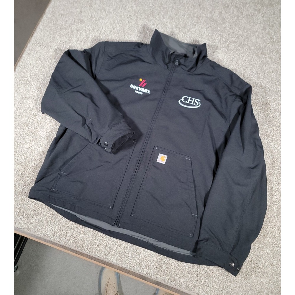 Carhartt Mens Softshell Jacket Black XXL Rain Defender Super Dux Relaxed Fit
